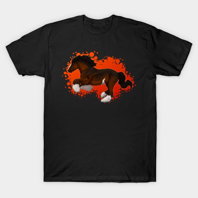 Shire Horse Bay T-Shirt by 39TheWolf